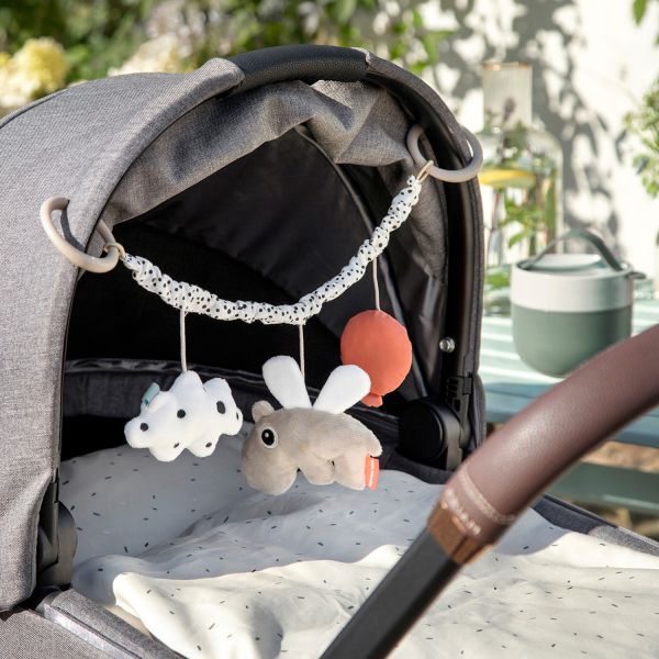 Done By Deer Pram Toy Happy Clouds Sand Done By Deer Pram Toy Happy Clouds Sand