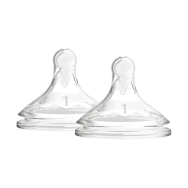 Dr. Brown's Flesspeen Brede Hals Options+ Fase 1 2-Pack