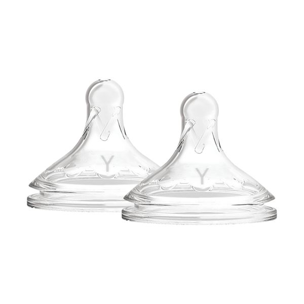 Dr. Brown's Flesspeen Brede Hals Options+ Y-Cut 2-Pack Dr. Brown's Flesspeen Brede Hals Options+ Y-Cut 2-Pack