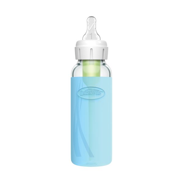 Dr. Brown's Flesbeschermer Standaard Hals Blauw 250ml