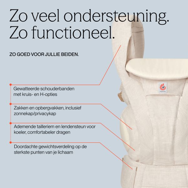 Ergobaby Omni Deluxe Linen Draagzak - Natural Linen