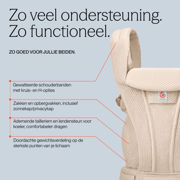 Ergobaby Omni Classic Draagzak - Mesh - Charcoal Grey Ergobaby Omni Classic Draagzak - Mesh - Charcoal Grey