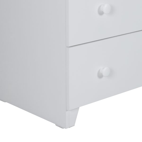 Europe Baby Sarah Ledikant 60 x 120 cm/Commode 3 Laden - Wit Europe Baby Sarah Ledikant 60 x 120 cm/Commode 3 Laden - Wit