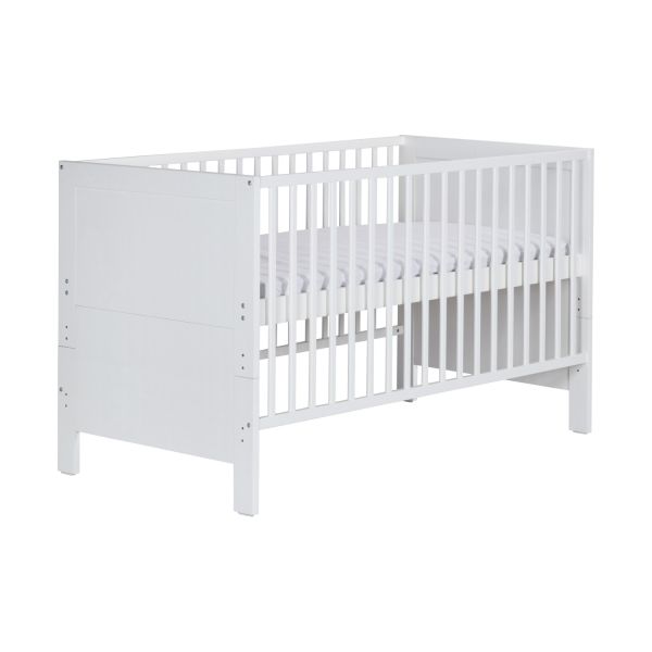 Europe Baby Sarah Ledikant 70 x 140 cm/Commode 3 Laden - Wit Europe Baby Sarah Ledikant 70 x 140 cm/Commode 3 Laden - Wit