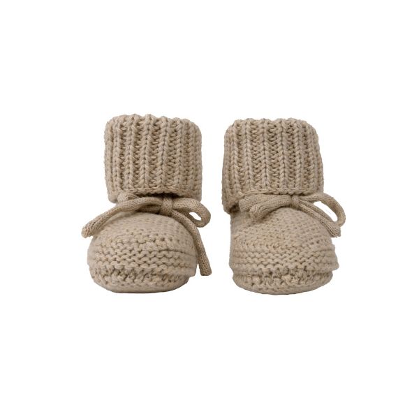 Lodger Slipper Knit Beige 0-6mnd Lodger Slipper Knit Beige 0-6mnd