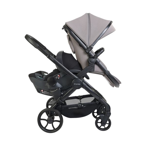iCandy Peach 8 Double Kinderwagen 3-in-1 - Complete Travel Bundel - Porcini/Black