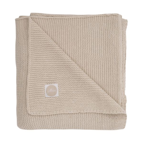 Jollein Ledikantdeken Basic Knit Nougat 100 x 150 cm Jollein Ledikantdeken Basic Knit Nougat 100 x 150 cm