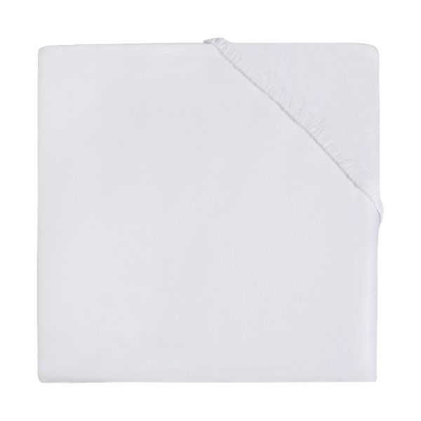 Jollein Ledikanthoeslaken Jersey 60 x 120 cm Wit