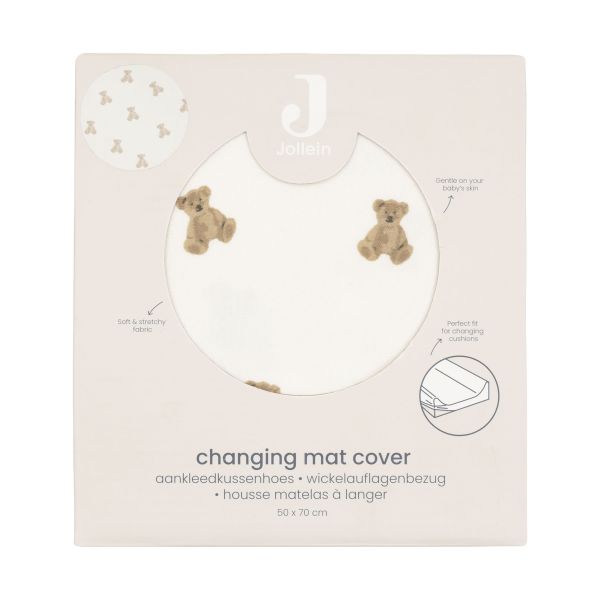 Jollein Mini Teddy Bear Aankleedkussenhoes Jersey - 50 x 70 cm Jollein Mini Teddy Bear Aankleedkussenhoes Jersey - 50 x 70 cm