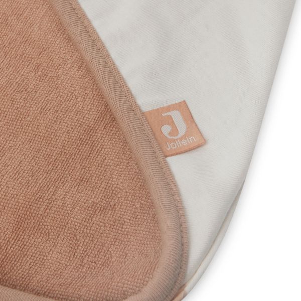 Jollein Badcape Stripe Terry - Badstof - 75x75 cm - Teddy Bear
