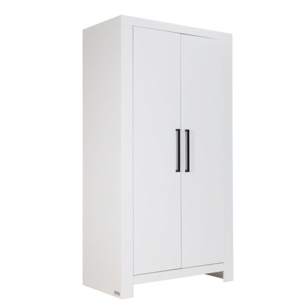 Interbaby Ledikant 70 x 140 - Commode 3 Laden - Hanglegkast 2-Deurs Malmo Wit Interbaby Ledikant 70 x 140 - Commode 3 Laden - Hanglegkast 2-Deurs Malmo Wit