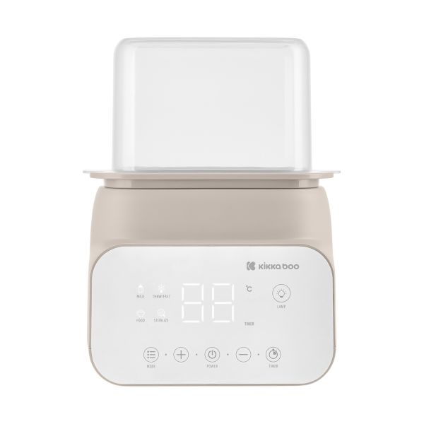 Kikkaboo Handy 4-in-1 Dubbele Flessenwarmer - Beige Kikkaboo Handy 4-in-1 Dubbele Flessenwarmer - Beige