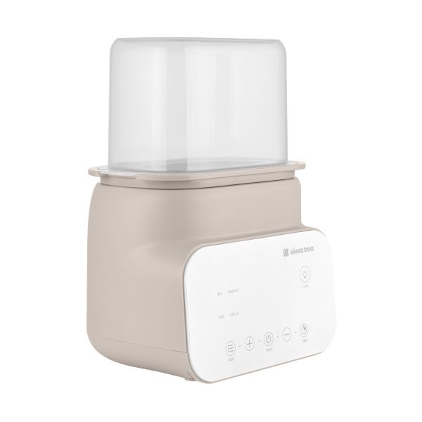 Kikkaboo Handy 4-in-1 Dubbele Flessenwarmer - Beige Kikkaboo Handy 4-in-1 Dubbele Flessenwarmer - Beige