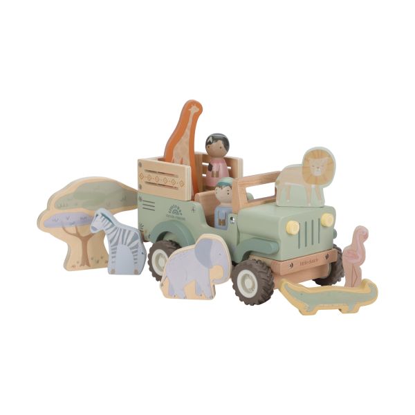 Little Dutch Safari Friends Houten Auto Met Dieren Little Dutch Safari Friends Houten Auto Met Dieren