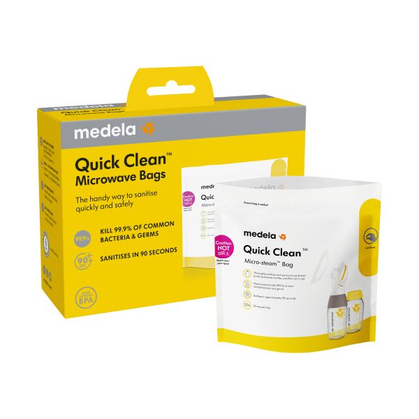 Medela Sterilisator Zakjes QuickClean Magnetron 5-Pack Medela Sterilisator Zakjes QuickClean Magnetron 5-Pack