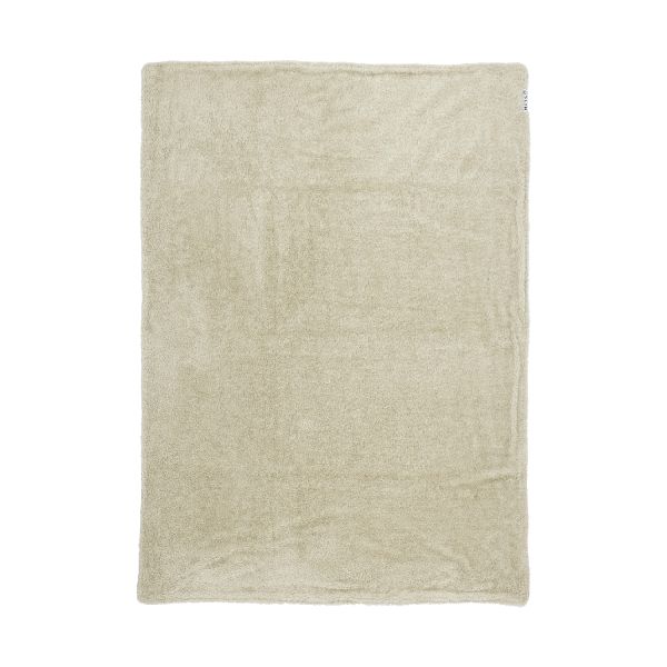 Meyco Wiegdeken Knit Basic Sand Melange Teddy 75x100cm