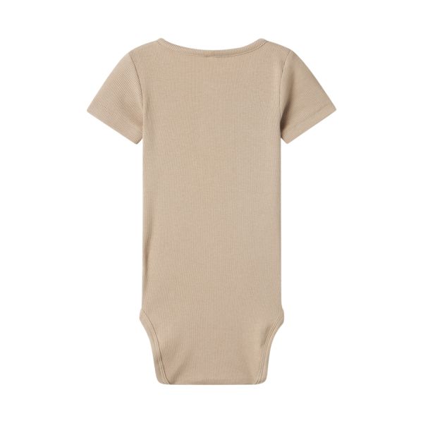 Name It Kab Button Korte Mouw Romper - Mt. 56 - Pure Cashmere Name It Kab Button Korte Mouw Romper - Mt. 56 - Pure Cashmere