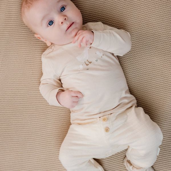 Little Dutch Broek - Maat 56 - Creme Little Dutch Broek - Maat 56 - Creme
