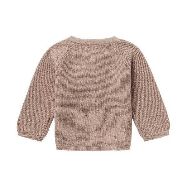 Noppies Vest Knit Naga Taupe Melange maat 50 Noppies Vest Knit Naga Taupe Melange maat 50
