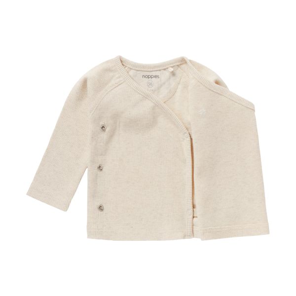 Noppies T-Shirt Overslag Rib Nanyuki Oatmeal 62 Noppies T-Shirt Overslag Rib Nanyuki Oatmeal 62