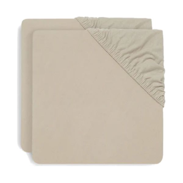 Jollein Hoeslaken Boxmatras - 2 Pack - 75 x 95 cm - Jersey - Nougat Jollein Hoeslaken Boxmatras - 2 Pack - 75 x 95 cm - Jersey - Nougat