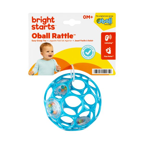 Oball Rammelaar - Easy-Grasp Toy - Lichblauw Oball Rammelaar - Easy-Grasp Toy - Lichblauw