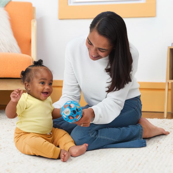 Oball Rammelaar - Easy-Grasp Toy - Lichblauw Oball Rammelaar - Easy-Grasp Toy - Lichblauw