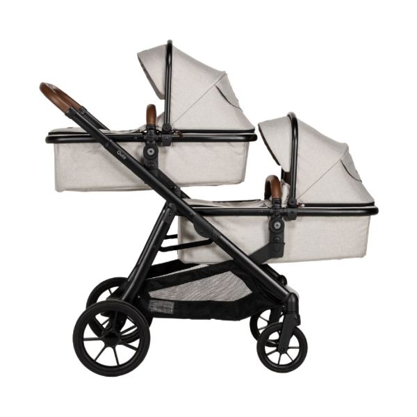Qute Q-Twin 2-in-1 Kinderwagen - Jeans Clay