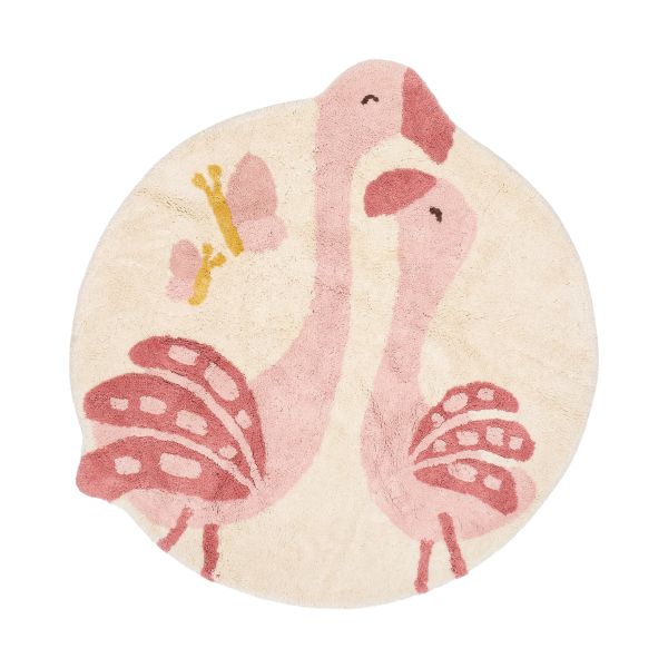 Little Dutch Flamingo Vloerkleed - 110 x 110 cm - Roze