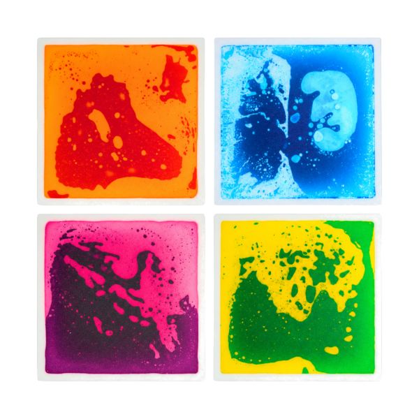 Sense2Play Sensorische Vloeistoftegels - 4 Stuks Sense2Play Sensorische Vloeistoftegels - 4 Stuks