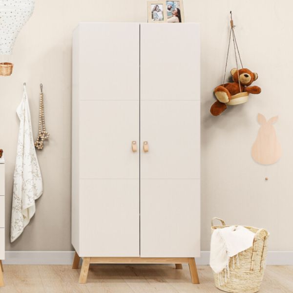 Bopita Ledikant 60 x 120 cm - Commode - Hanglegkast 2-drs - Lines - Dune/Natural Bopita Ledikant 60 x 120 cm - Commode - Hanglegkast 2-drs - Lines - Dune/Natural