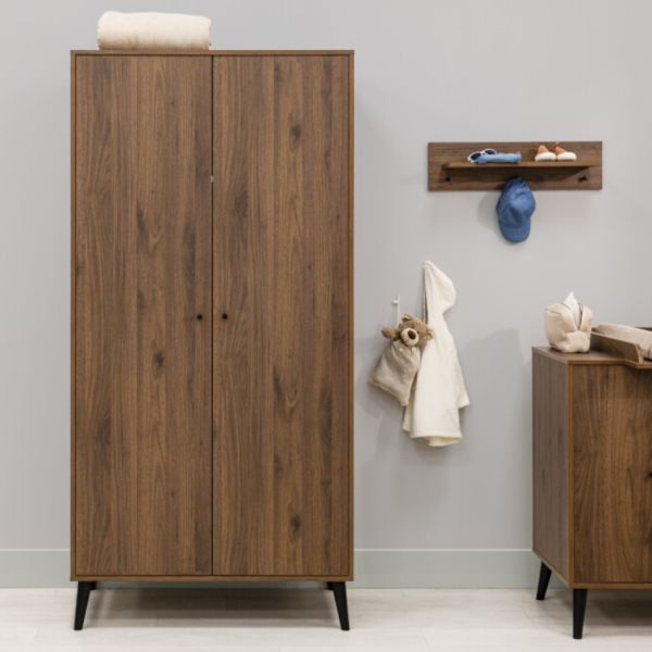 Armoire 2 portes Bopita - Zara - Noyer Armoire 2 portes Bopita - Zara - Noyer