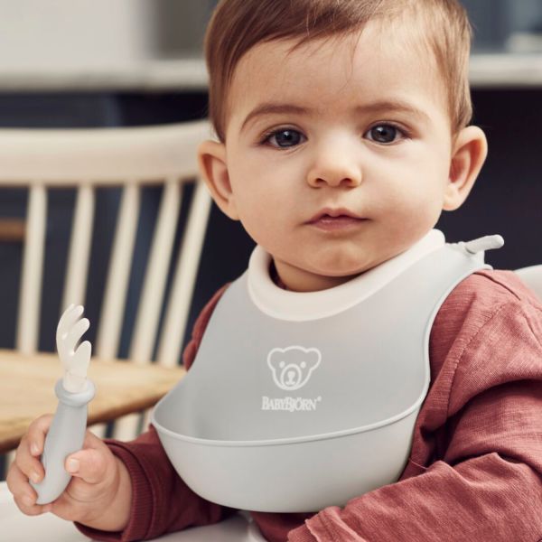 Baby Björn® Slabbetje - Set van 2 - Grijs