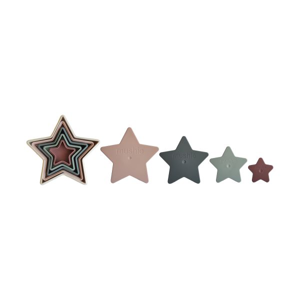 Mushie Stacker Toy Nesting Star Mushie Stacker Toy Nesting Star