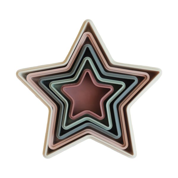Mushie Stacker Toy Nesting Star Mushie Stacker Toy Nesting Star