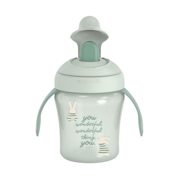 Suavinex Wonderland Leerbeker - 200 ML - Konijn Groen