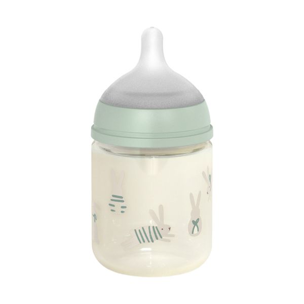 Suavinex Wonderland SX Pro S Glazen Fles - 120 ML - Konijn Groen Suavinex Wonderland SX Pro S Glazen Fles - 120 ML - Konijn Groen