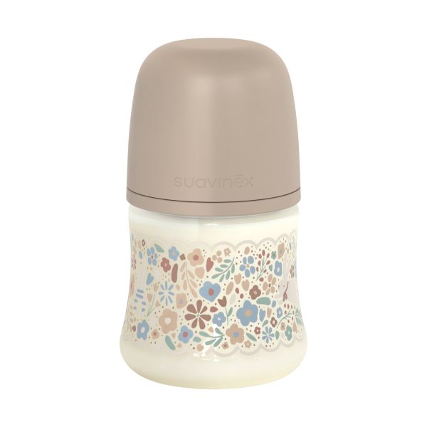 Suavinex Wonderland XS Pro Fles - Maat S - 150 ML - Liberty Beige