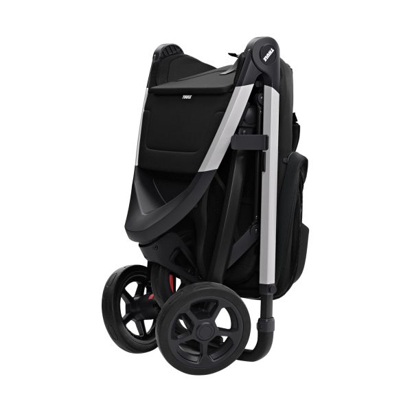 Thule Spring Stroller Aluminium Inclusief Canopy Grey Melange Thule Spring Stroller Aluminium Inclusief Canopy Grey Melange