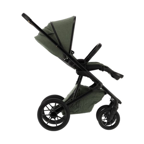 Qute Q-Rider Plus Kinderwagen - Thyme Green | Kidsriver Curve Autostoel - Black | Kidsriver Isofix Base Qute Q-Rider Plus Kinderwagen - Thyme Green | Kidsriver Curve Autostoel - Black | Kidsriver Isofix Base