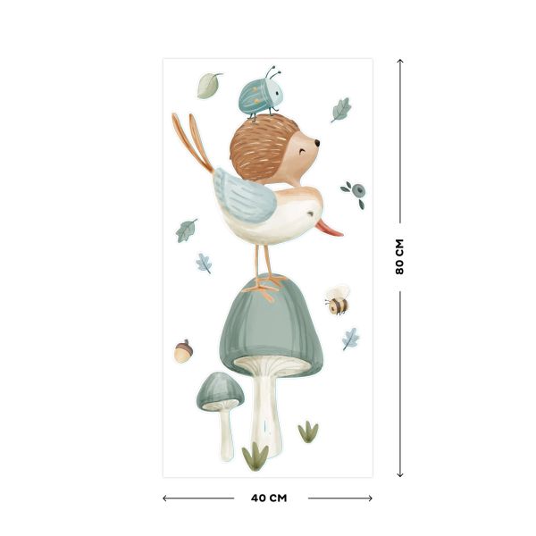 Little Dutch Muurstickers Forest Friends 40 x 80 cm