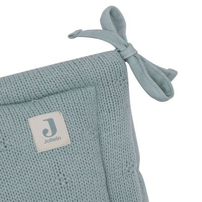 Jollein Cosy Knit parkbumper - 180 x 30 cm - Sea Green