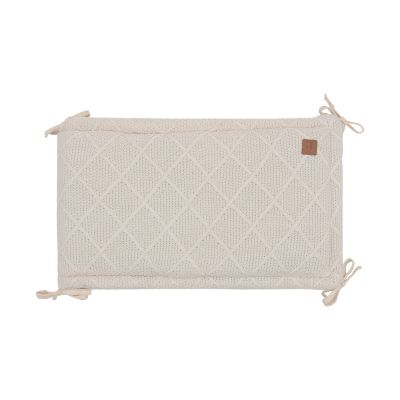 Jollein Check Knit parkbumper - 180 x 30 cm - Oatmeal Jollein Check Knit parkbumper - 180 x 30 cm - Oatmeal
