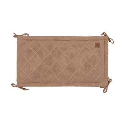 Jollein Check Knit parkbumper - 180 x 30 cm - Biscuit Jollein Check Knit parkbumper - 180 x 30 cm - Biscuit