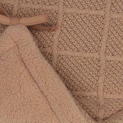 Jollein Check Knit parkbumper - 180 x 30 cm - Biscuit Jollein Check Knit parkbumper - 180 x 30 cm - Biscuit