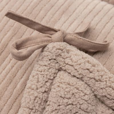 Jollein parkbumper - Cloudy Rib - 180x30 cm - Milky Coffee