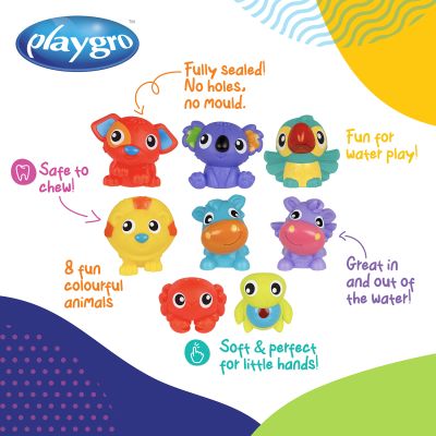 Playgro Badspeelgoed - First Fun Floaties - 8 Stuks Playgro Badspeelgoed - First Fun Floaties - 8 Stuks