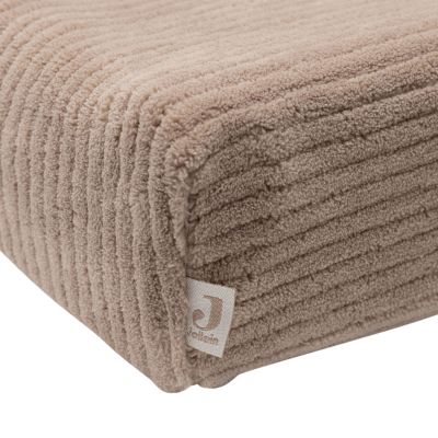 Jollein Aankleedkussenhoes - Milky Coffee - 50x70 cm - Cloudy Rib