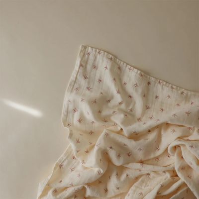 Mushie Swaddle - Bows - 120 x 120 cm Mushie Swaddle - Bows - 120 x 120 cm