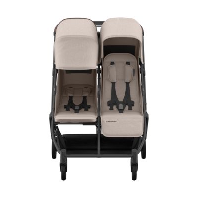 UPPAbaby MINU Duo Buggy - Ada Carbon Frame With Chestnut Brown Leather (châssis en carbone et cuir marron)
